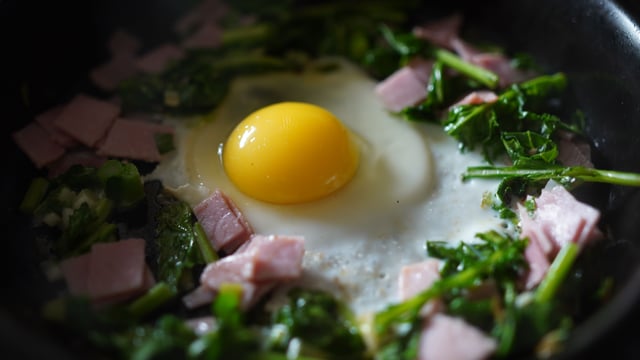 Greens, Eggs, and Ham