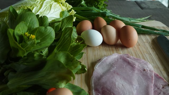 Greens, Eggs, and Ham