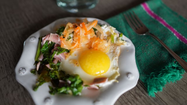 Greens, Eggs, and Ham