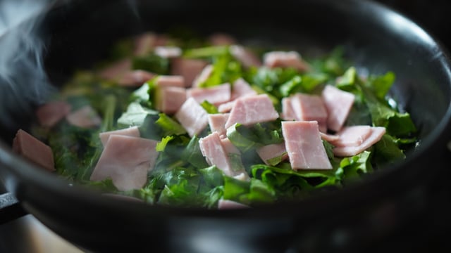 Greens, Eggs, and Ham
